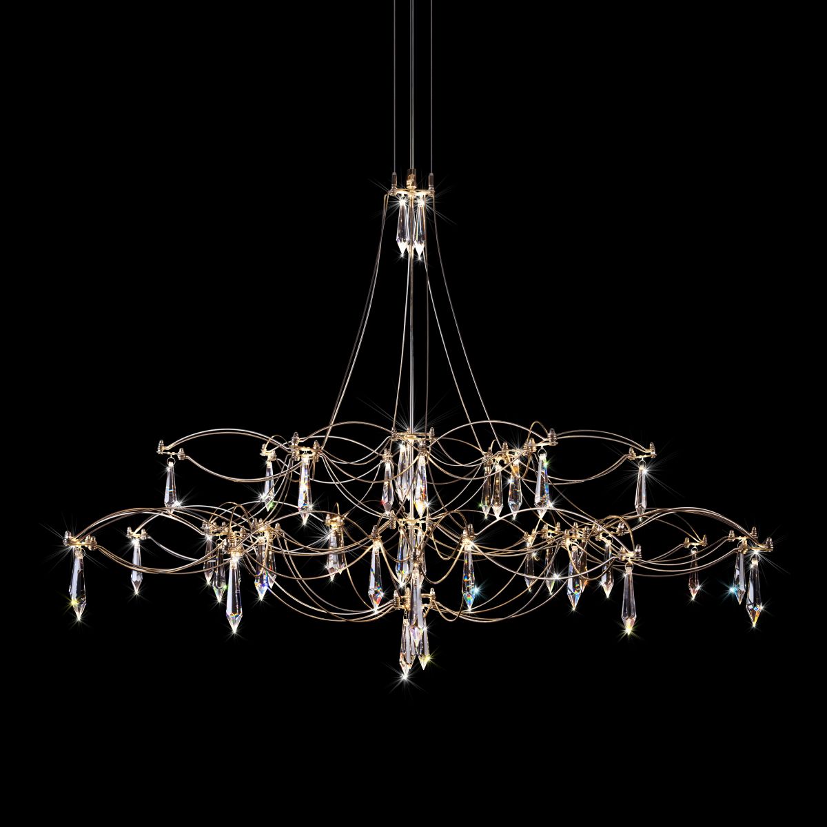 подвесная люстра loft it mira 10590/1000 silver asfour