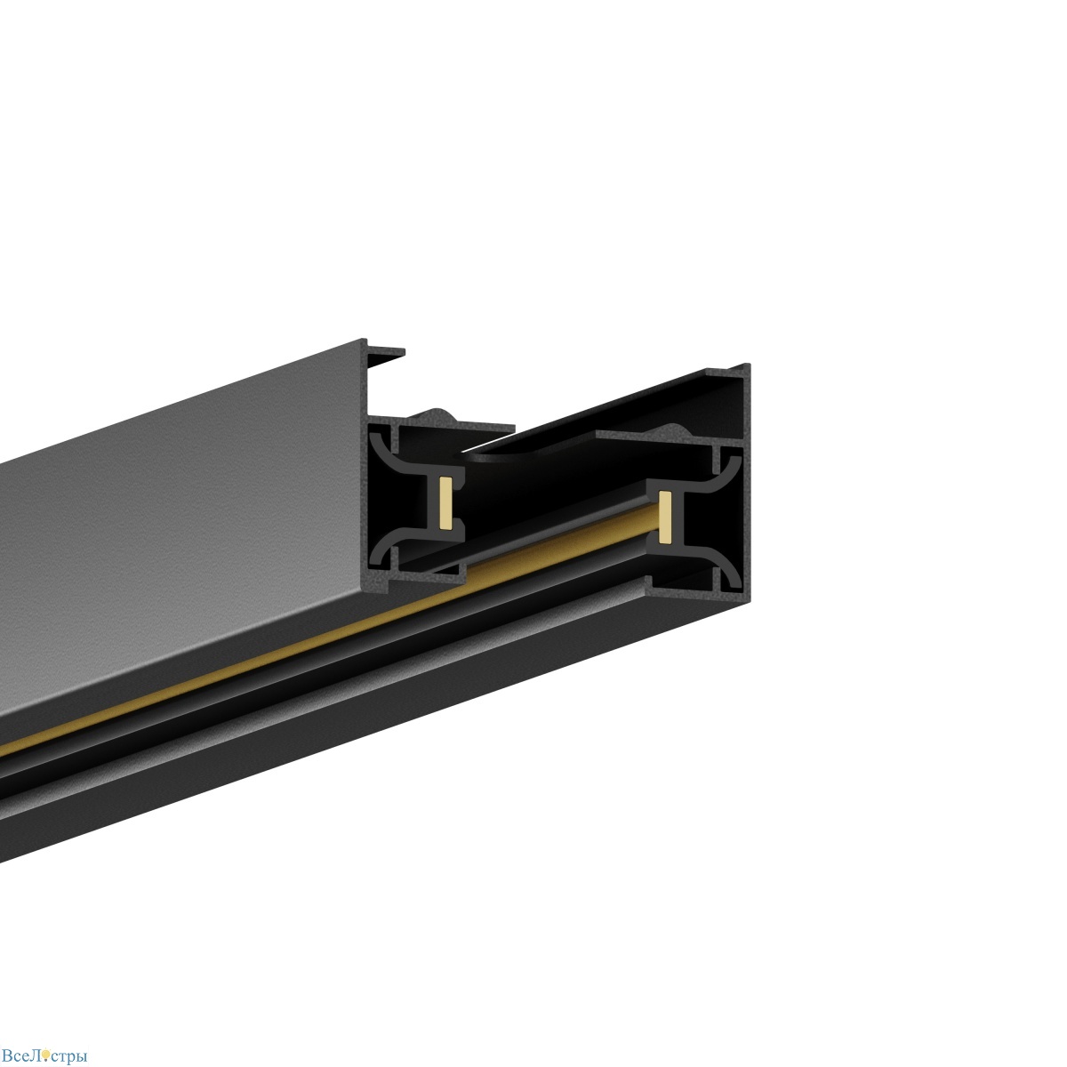 шинопровод накладной skylite hsbl_0002 однофазный 220в-2м, чёрный