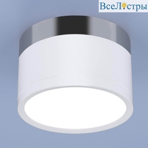 Потолочный светодиодный светильник Elektrostandard DLR029 10W 4200K белый матовый/хром 4690389122002