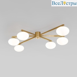 Потолочная люстра Eurosvet Opaline 70220/6 латунь Smart a065766
