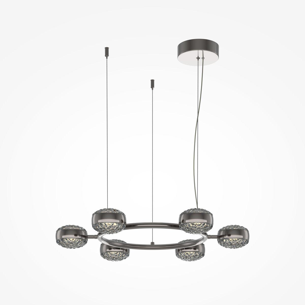 подвесная светодиодная люстра maytoni mind mod299pl-l60bc3k