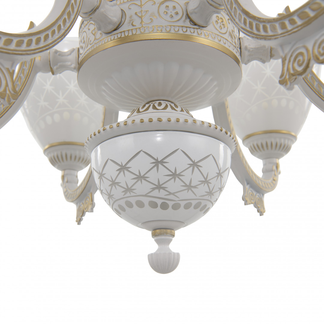 подвесная люстра arte milano 343837/6 wt+g