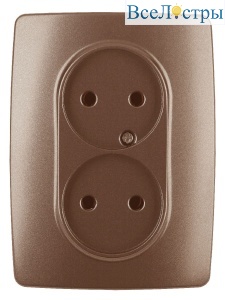 Розетка 2x2P Эра 12-2107-14 Б0031246