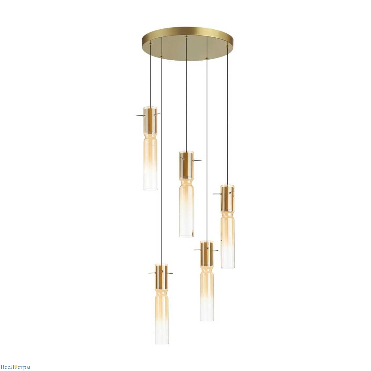 подвесная люстра odeon light scrow 5058/25la