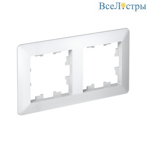 Рамка 2-ая Systeme Electric AtlasDesign Air Белый/дымчатый белый ATN220102