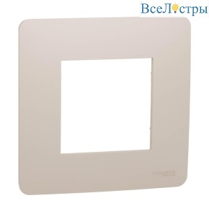 Рамка 1-постовая Schneider Electric Unica New NU200244