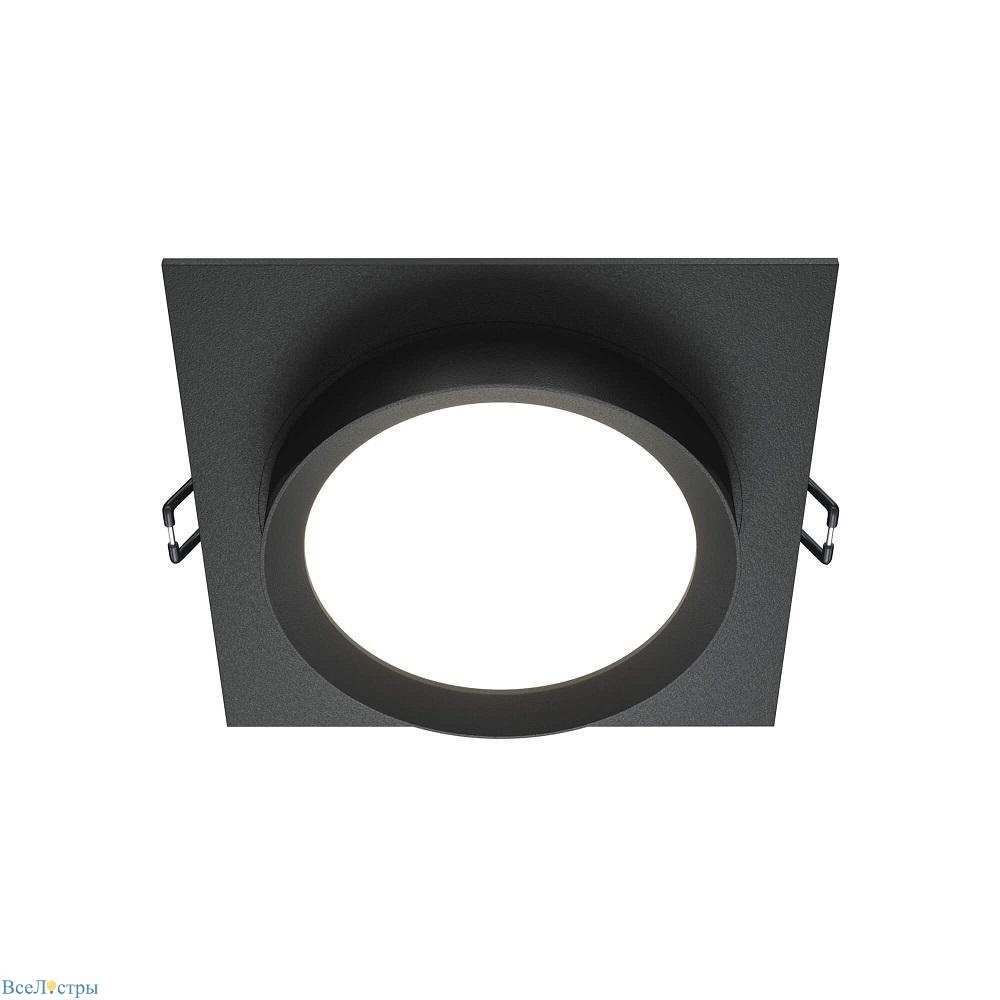 встраиваемый светильник maytoni hoop dl086-gx53-sq-b