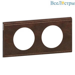 Рамка 2-постовая Legrand Celiane кожа текстура 069402