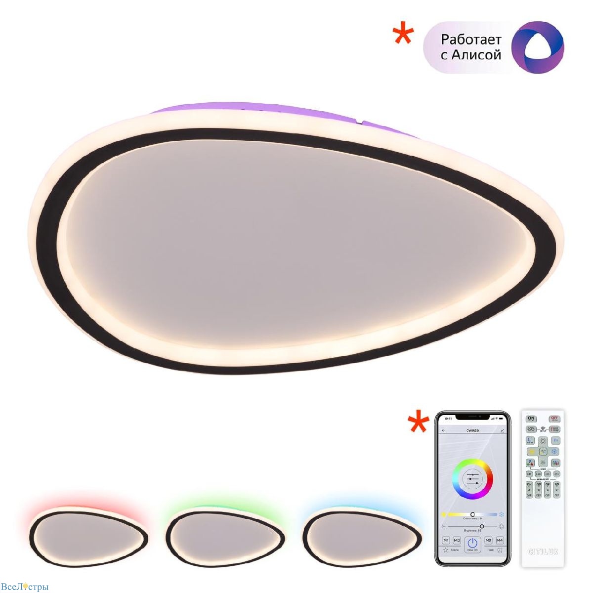 потолочный светильник citilux тrio cl215b241e