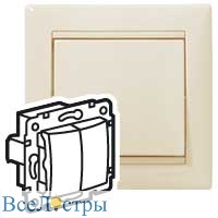 выключатель двухклавишный legrand valena classic 695605