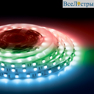 Светодиодная лента Apeyron 24В 14,4Вт/м smd5050 60д/м IP20 5м RGB 00-337