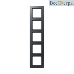 Рамка пятиместная Jung A5585BFANM
