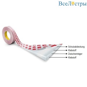 Двусторонний скотч Deko-Light double-faced adhesive tape 9088-200 15mm/50m 930348