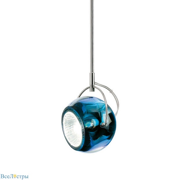 подвесной светильник fabbian fabbian beluga colour blue d9 d57a1131