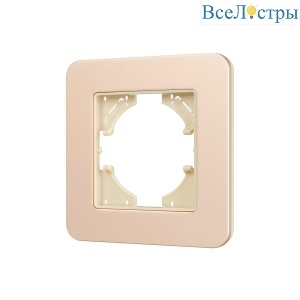 Рамка алюминиевая на 1 пост Arlight FRM-AKIRY-SFAL-1-GD 049686
