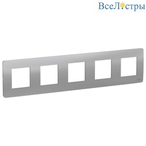 Рамка 5-постовая Schneider Electric Unica New NU201030