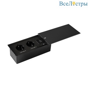 Блок розеток JX (Slide Top) (2 секции + 2 USB с кабелем питания) Mebax 00-00002889