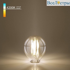 Лампа светодиодная филаментная Elektrostandard E14 8W 4200K прозрачная BLE1446 a060524