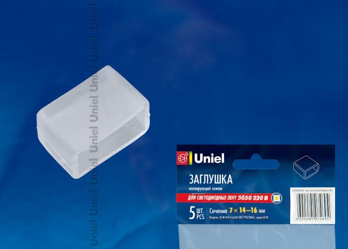 заглушка (10836) uniel ucw-k14 clear 005 polybag
