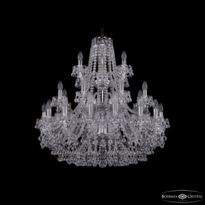 Подвесная люстра Bohemia Ivele Crystal 1409/16+8+4/300/3d Ni