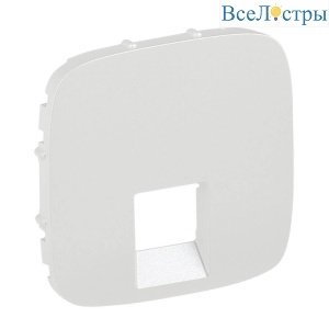 Лицевая панель Legrand Valena Allure розетки телефонной RJ-11/Ethernet RJ-45 жемчуг 755419