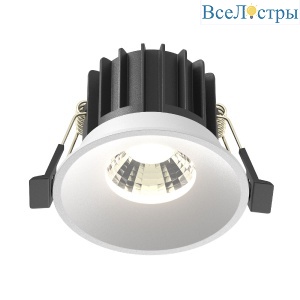 Встраиваемый светильник Maytoni Round DL058-12W4K-W