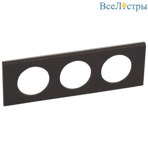 Рамка 3-постовая Legrand Celiane венге 069203