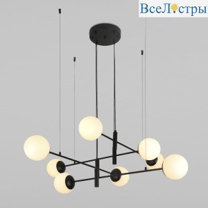 Подвесная люстра Eurosvet Planet 70146/8 черный Smart a062031