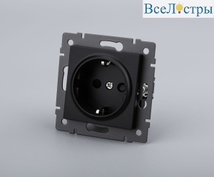 Механизм электрической розетки Arlight SCT-MEU1-PL-BK-V (250V, 16A) 049815