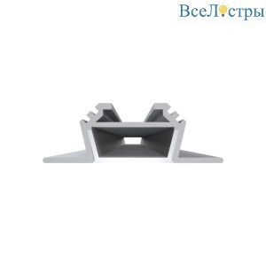 Профиль угловой накладной Apeyron ширина ленты до 10мм (рассеиватель, заглушки - 2шт) 08-07