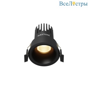 Встраиваемый светильник Maytoni Dip DL115-10W-2.7K-B