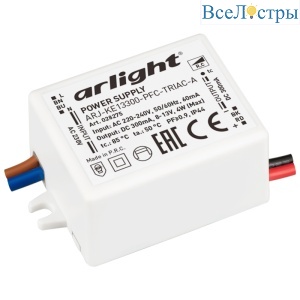 Блок питания Arlight ARJ-KE13300-PFC-Triac-A (4W, 300mA) 028275