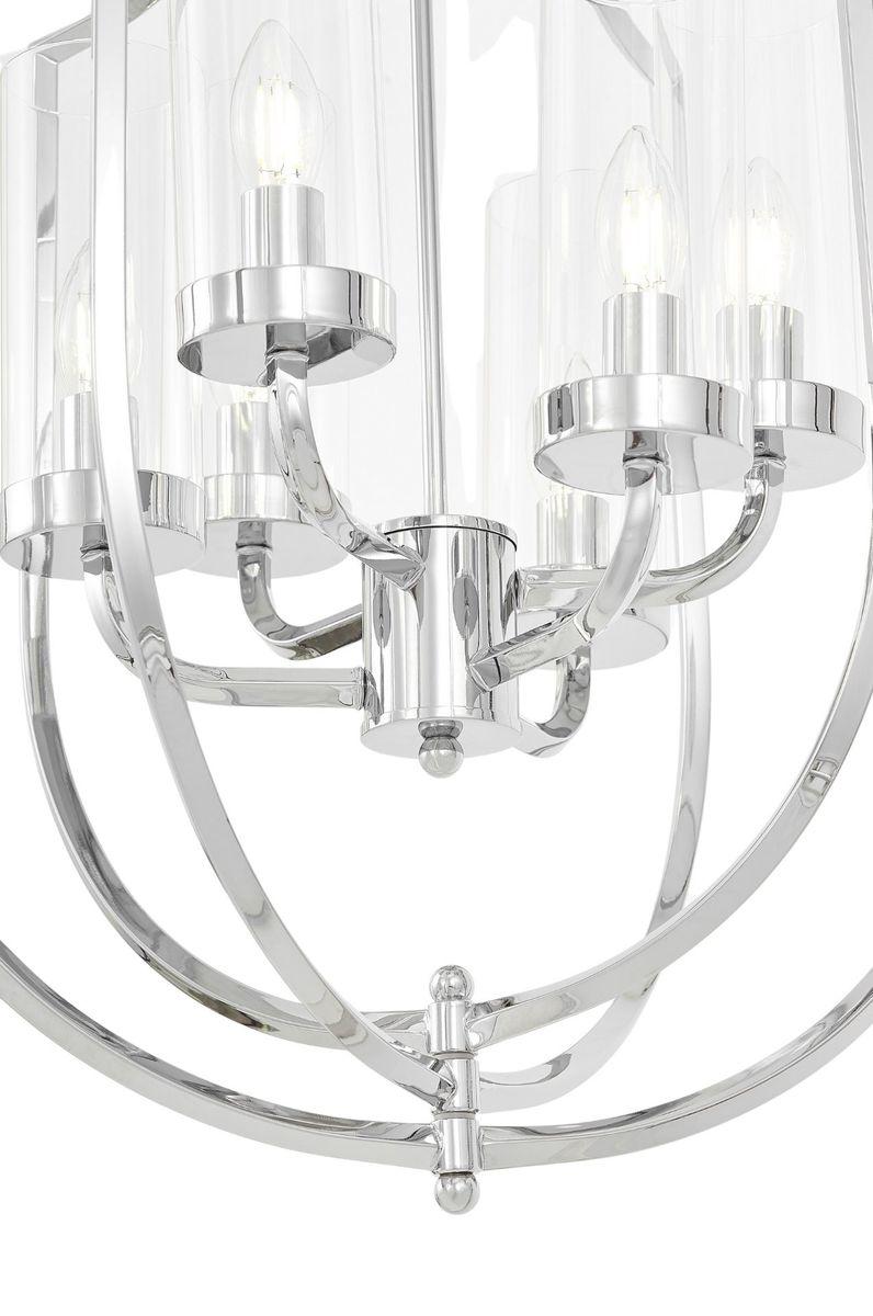 подвесная люстра lumina deco trulia ldp 8006-6 chr