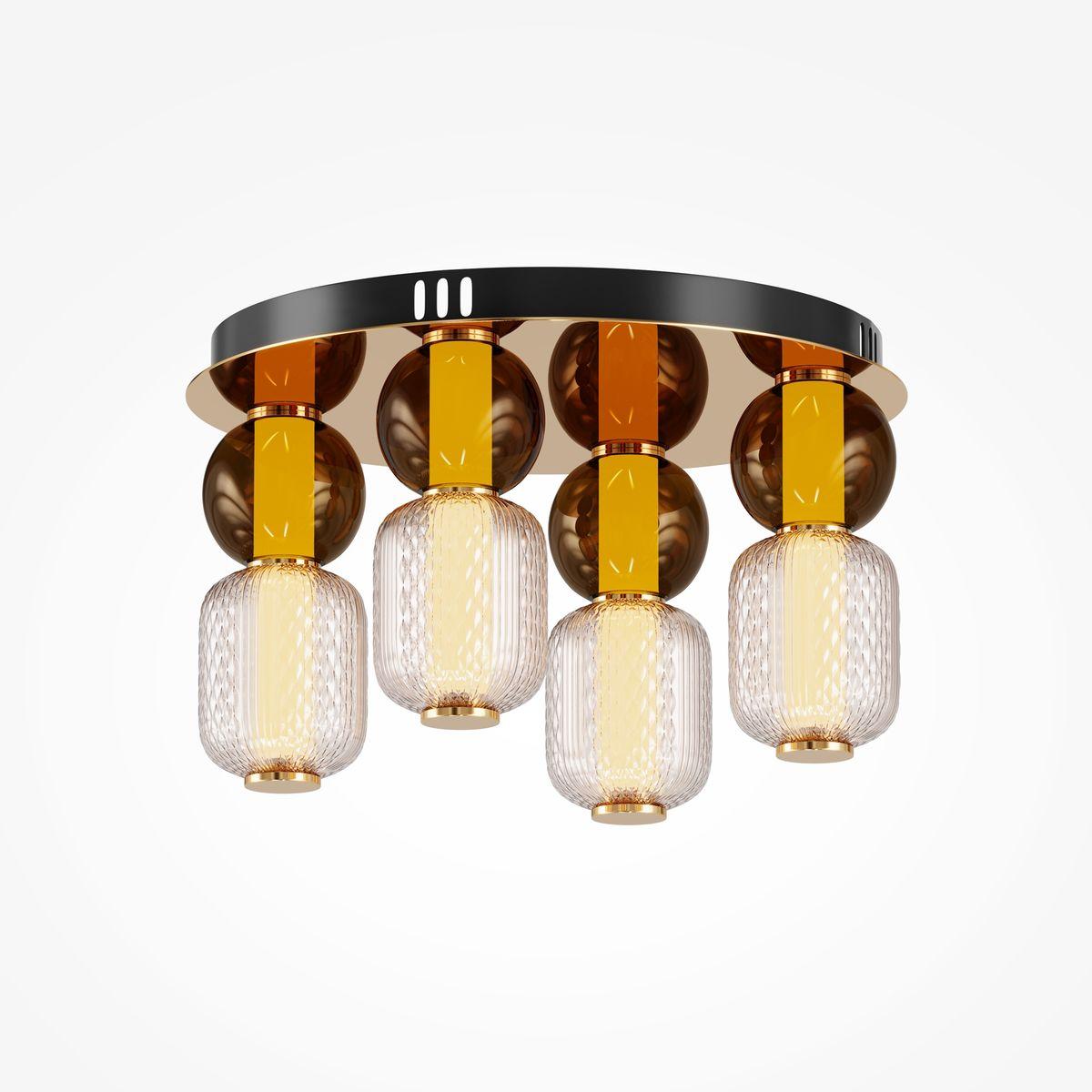 потолочная светодиодная люстра maytoni drop mod273cl-l60g3k