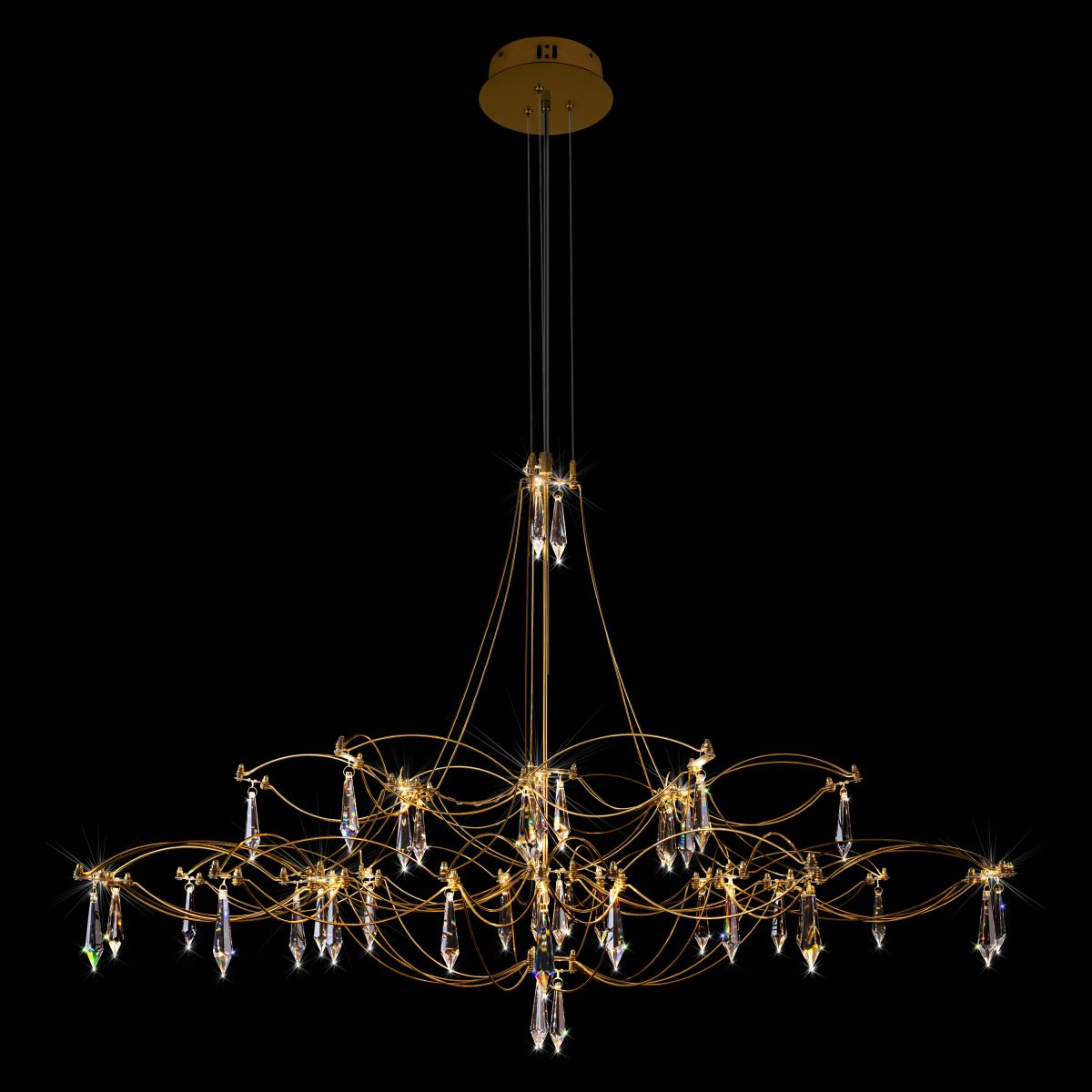 подвесная люстра loft it mira 10590/1000 gold asfour
