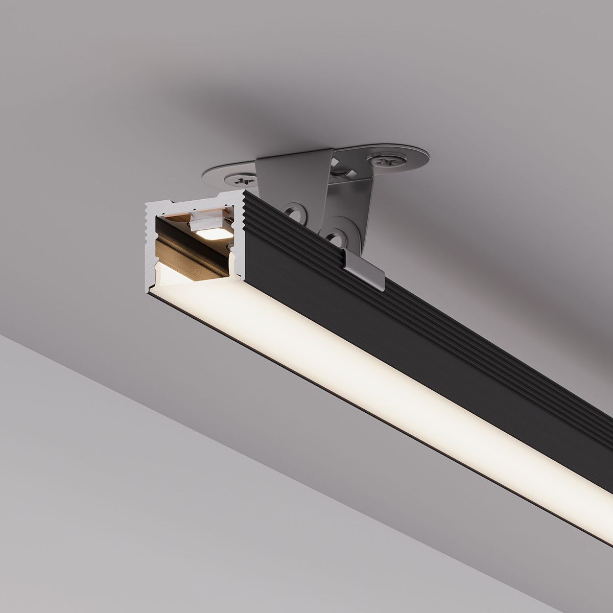 профиль arlight sl-slim-h13m-3000 black (by) (алюминий) 064821