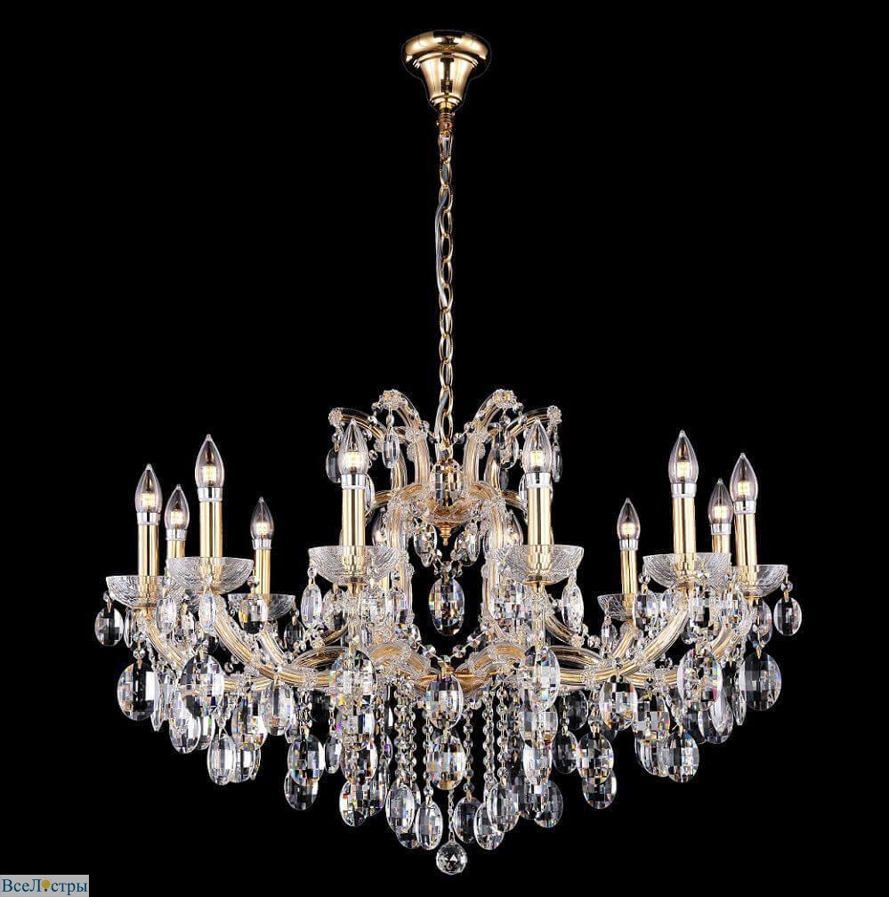 подвесная люстра crystal lux hollywood sp12 gold
