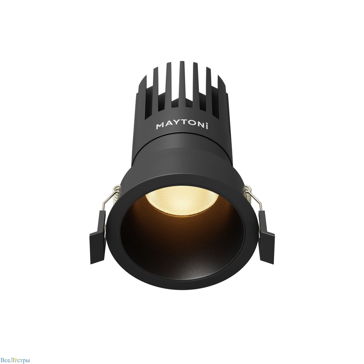 встраиваемый светильник maytoni dip dl118-15w-2.7k-b