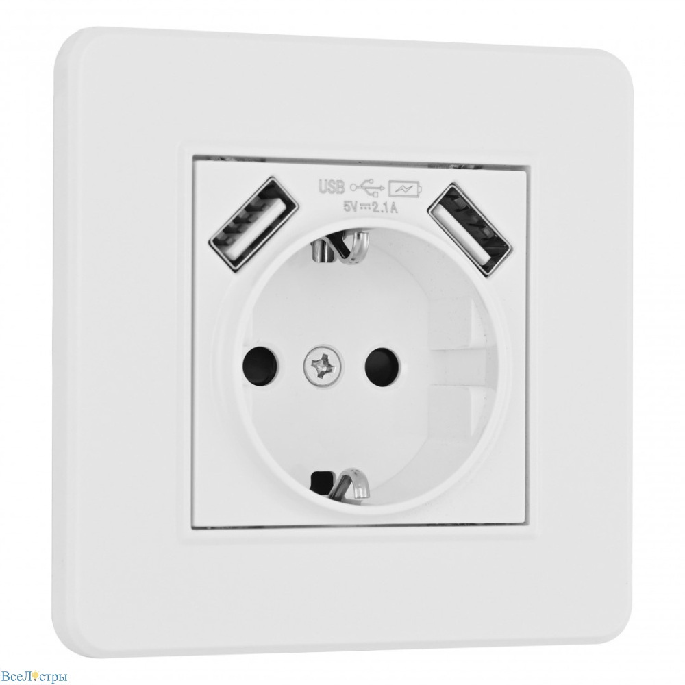 розетка arte milano set16-1-47-1 white