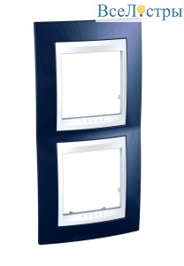 Рамка 2-постовая вертикальная Schneider Electric Unica Хамелеон MGU6.004V.842