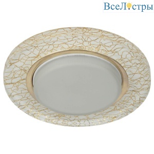 Встраиваемый светильник ЭРА DK80 WH/GD Б0019576