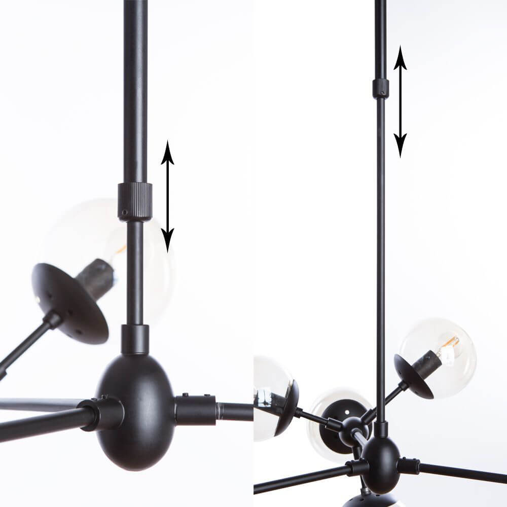 подвесная люстра arte lamp a1664sp-12bk