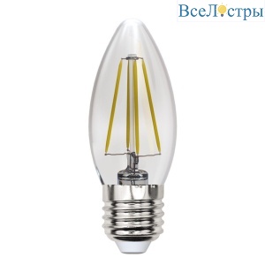 Лампа светодиодная филаментная (UL-00005902) Uniel E27 13W 4000K прозрачная LED-C35-13W/4000K/E27/CL PLS02WH