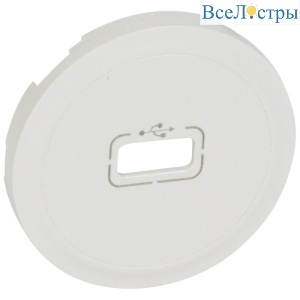 Лицевая панель Legrand Celiane розетки USB белая 068253