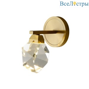 Настенный светильник Crystal rock 9701W/1 brass Delight Collection
