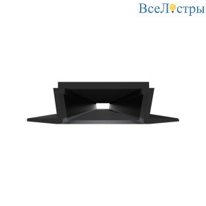 Профиль встраиваемый Apeyron ширина ленты до 10мм (рассеиватель, заглушки - 2шт) 08-02-Ч