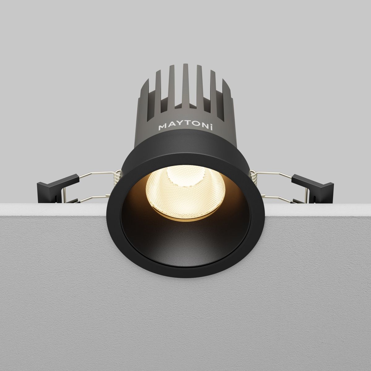 встраиваемый светильник maytoni technical dip dl117-15w-3k-b