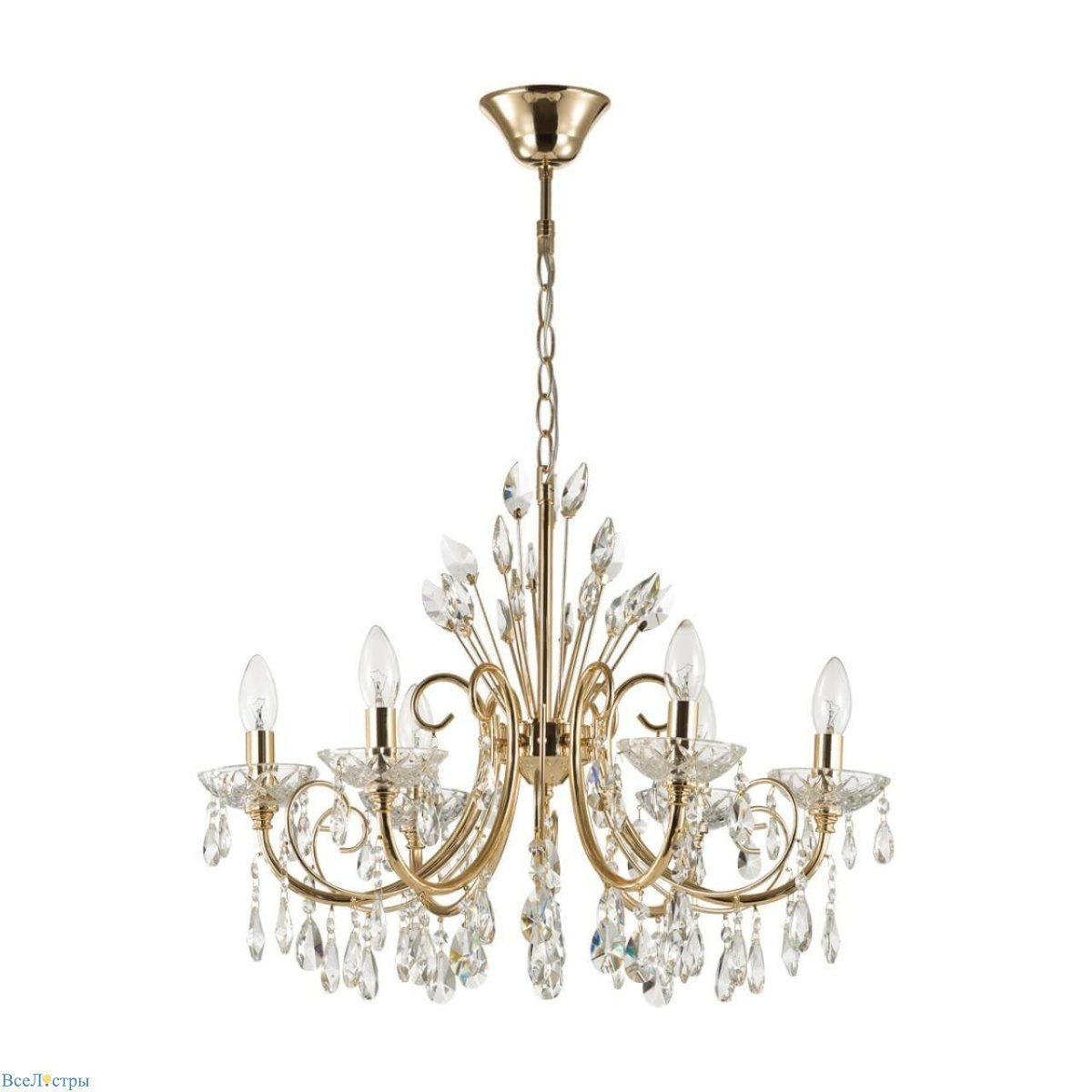 подвесная люстра odeon light hall versia 4977/6