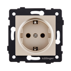 Розетка штепсельная SCHUKO 16A/250 В, золотой Kollinger REA-002GD для Aspekt, Eleganz, Reflex