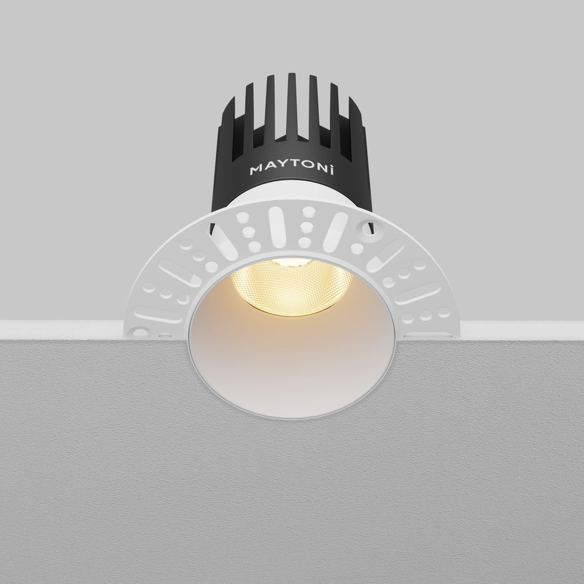 встраиваемый светильник maytoni dip dl122-15w-2.7k-trs-w